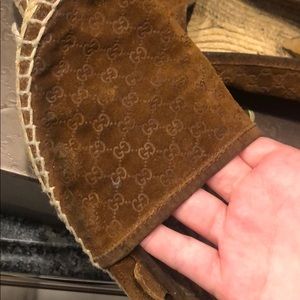 Gucci suede espadrilles